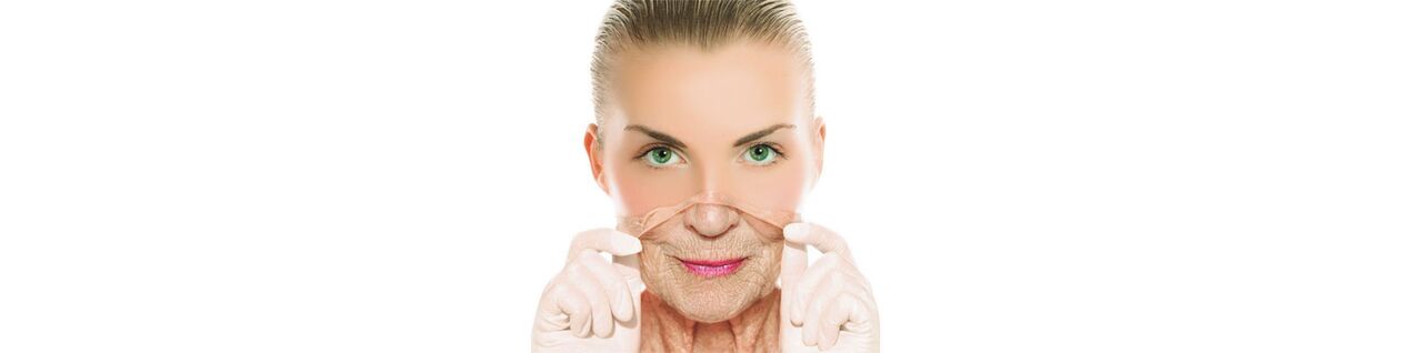 Der Prozess der Verjüngung der Haut von Gesicht und Körper. 